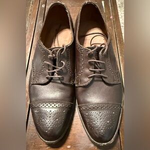 EUC🚨 Allen Edmonds Dark Brown Cap Toe Oxford Shoes Leather Made in 🇺🇸 9D